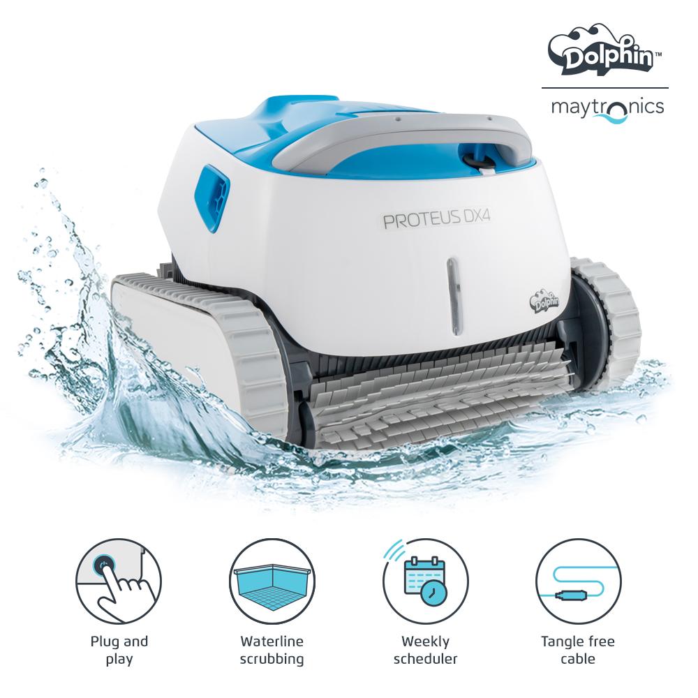 Dolphin Proteus DX4 Robotic Swimming Pool Cleaner – Review